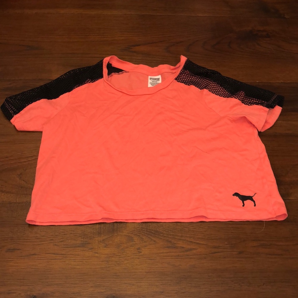 A crop tee from pink